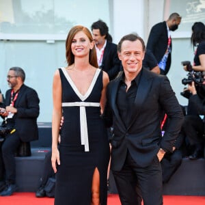 Bianca Vitali, Stefano Accorsi à la première de "Il Signore Delle Formiche" au 79ème Festival International du Film de Venise (Mostra), le 6 septembre 2022. 