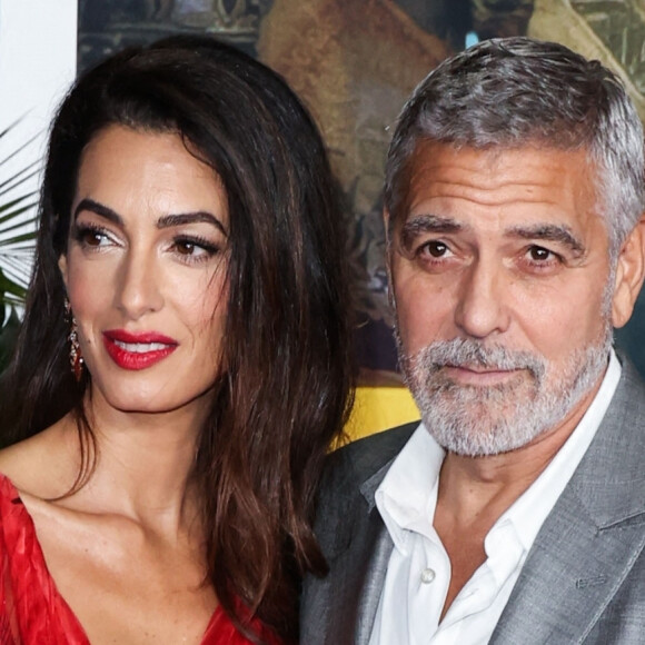 Amal Alamuddin Clooney, George Clooney - Première du film "Ticket to Paradise" à Los Angeles, le 17 octobre 2022. 