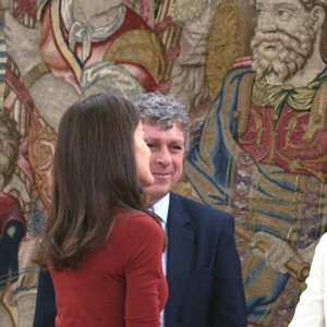 La reine Letizia d'Espagne lors d'une audience au Palais de la Zarzuela à Madrid le 15 février 2023. 