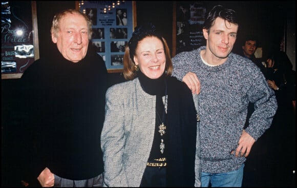 Archives - Lambert Wilson avec ses parents Georges Wilson et Nicole Mulon en 1991
