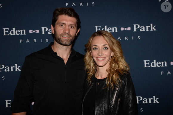 Exclusif - Pierre Rabadan et sa compagne Laurie Delhostal - Avant-première du film "On voulait tout casser" au cinéma Gaumont Marignan à Paris, le 27 mai 2015.