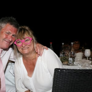 Exclusif - Soirée du mariage de Christine Bravo et Stéphane Bachot sur la plage du restaurant Marinella à l'Ile Rousse en Corse le 11 Juin 2022 © Dominique Jacovides / Bestimage