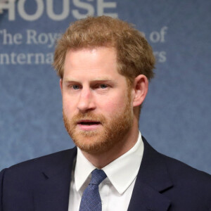 Dans ses mémoires baptisées "Le Suppléant", le prince Harry affirme avoir consommé des champignons hallucinogènes lors d'un séjour entre copains à Los Angeles en 2016
Le prince Harry, le duc de Sussex, assiste à la manifestation du programme africain de Chatham House sur le thème "Mines, déminage, conservation et développement économique en Angola" à Londres. 