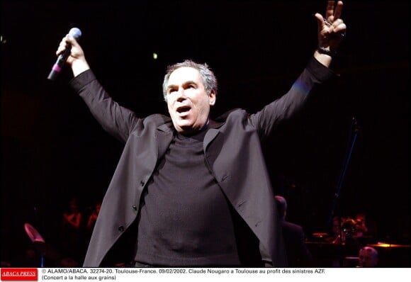 Claude Nougaro lors d'un concert à Toulouse le 11 février 2002