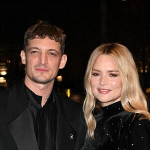 Niels Schneider et sa compagne Virginie Efira - Photocall au Fouquet's après la 48ème cérémonie des César à Paris © Coadic Guirec / Bestimage  Photocall at "Fouquet's" after the 48th Cesar ceremony in Paris 