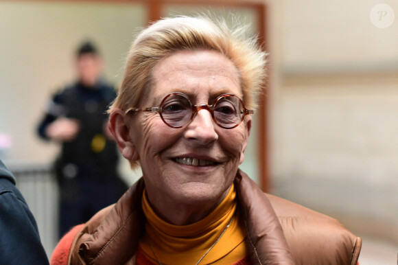 Isabelle Balkany arrive au tribunal de Paris pour un jugement en appel pour blanchiment de fraude fiscale le 3 février 2020.