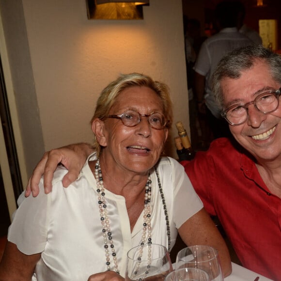 Exclusif - Patrick Balkany et sa femme Isabelle - Soirée annuelle du forain Marcel Campion sur la plage de Bouillabaisse à Saint-Tropez le 1er aout 2018. © Rachid Bellak/Bestimage