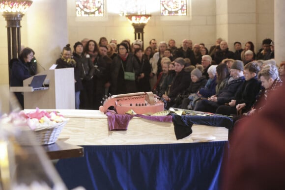 Exclusif - Michèle - Cérémonie funéraire du musicien François Hadji-Lazaro au crématorium du cimetière du Père Lachaise à Paris, France, le 06 mars 2023. © Jack Tribeca/Bestimage