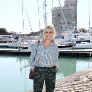 Flavie Flament - Photocall du téléfilm "La consolation" lors de la 19ème édition du Festival de la Fiction TV de la Rochelle, La Rochelle, le 15 septembre 2017. © Patrick Bernard/Bestimage