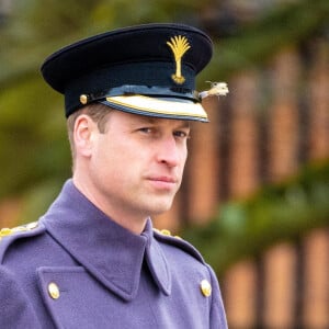 Le prince William de Galles et Kate Catherine Middleton, princesse de Galles, en visite au "1st Battalion Welsh Guards at Combermere Barracks "à Windsor, à l'occasion de la Saint-David. Le 1er mars 2023 