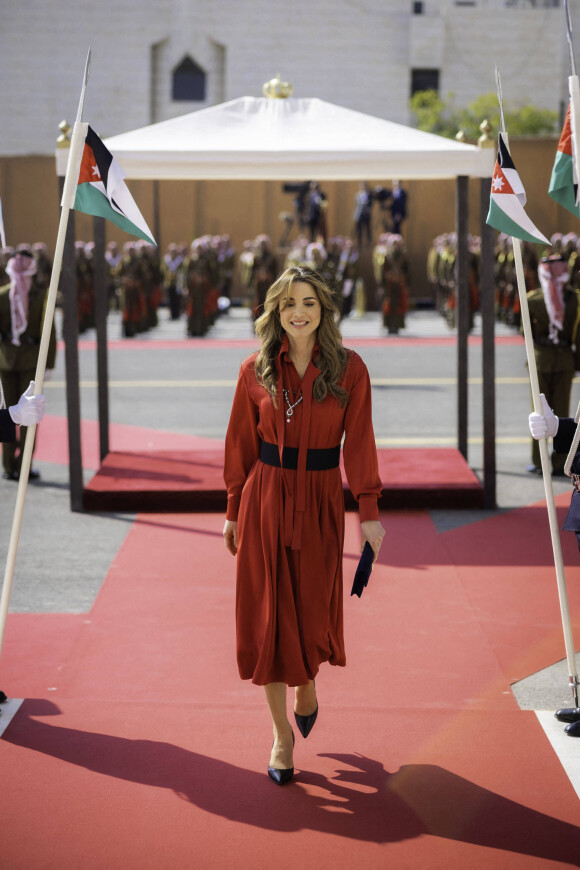 La reine Rania de Jordanie assiste à l'ouverture de la 19ème session ordinaire du parlement à Amman, Jordanie le 13 novembre 2022 