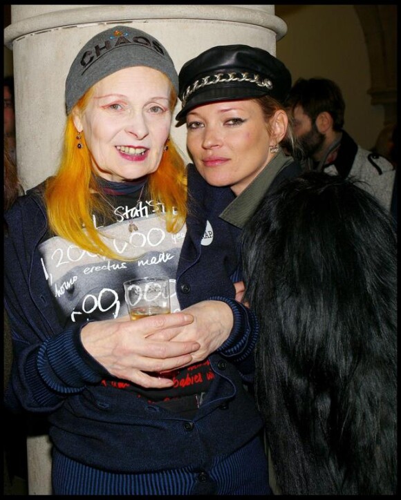 Vivienne Westwood et Kate Moss, le 21 février 2010 à Londres