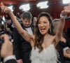 Côté podium, c'est le film Everything Everywhere All at Once qui est ressorti grand vainqueur.
Michelle Yeoh - 95e édition de la cérémonie des Oscars à Los Angeles, le 12 mars 2023.