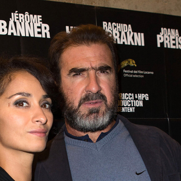 Eric Cantona et Rachida Brakni - Avant premiere du film "les mouvements du bassin" au mk2 quai de seine a Paris le 25 Septembre 2012.