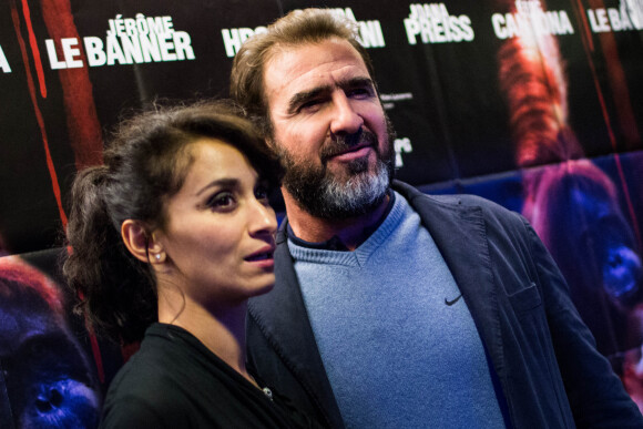Eric Cantona et Rachida Brakni - Avant premiere du film "les mouvements du bassin" au mk2 quai de seine a Paris le 25 Septembre 2012.