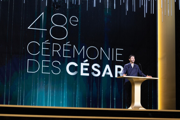 Une situation que Tahar Rahim n'a pas réalisé sur le moment.
Tahar Rahim - 48ème cérémonie des César à l'Olympia à Paris le 24 février 2023 © Borde / Jacovides / Bestimage 