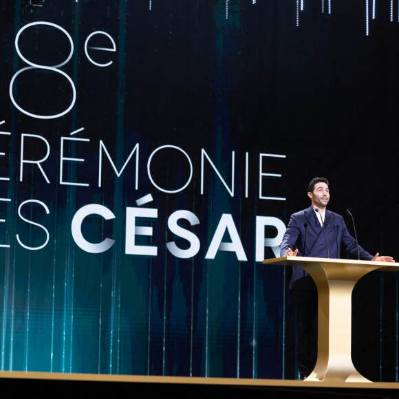 Une situation que Tahar Rahim n'a pas réalisé sur le moment.
Tahar Rahim - 48ème cérémonie des César à l'Olympia à Paris le 24 février 2023 © Borde / Jacovides / Bestimage 