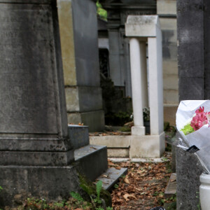 Marie Trintignant (actrice) - Illustration des tombes des personnalités célèbres au cimetière du Père Lachaise à Paris © Céline Bonnarde / Bestimage 