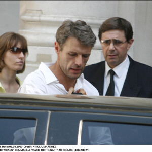 Lambert Wilson - Ultime Hommage à Marie Trintignant, obsèques le 6 aût 2003 au Cimetière du Père-Lachaise, Paris