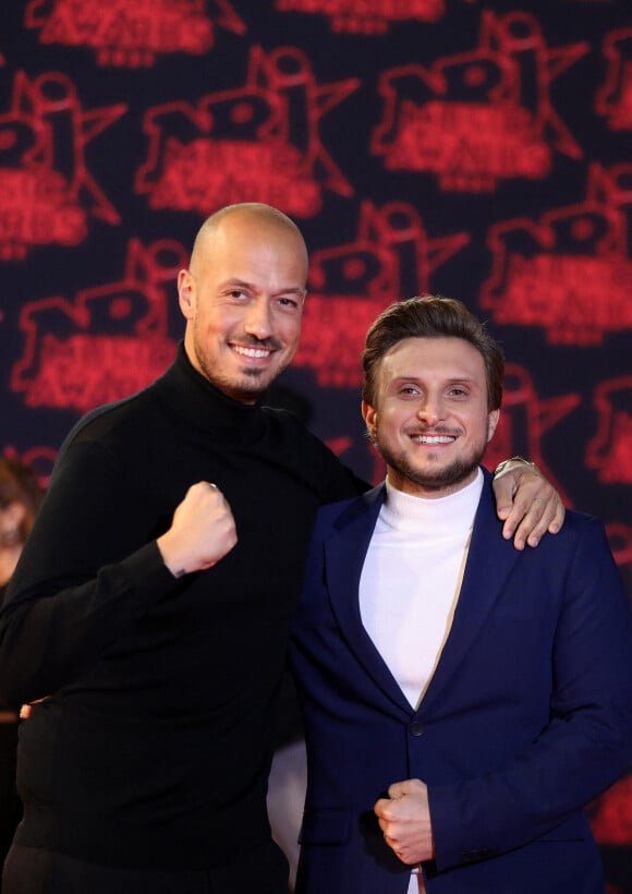 Celui-ci est né en début d'année.
Carlito et McFly lors de la 23ème édition des NRJ Music Awards 2021 au Palais des Festivals de Cannes, le 20 novembre 2021. © Dominique Jacovides/Bestimage