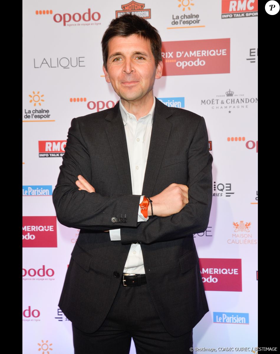 Thomas Sotto lors du dîner de gala du 96ème Prix d'Amérique Opodo à l'hôtel Salomon de Rothschild à Paris, le 28 janvier 2017. © Guirec Coadic/Bestimage