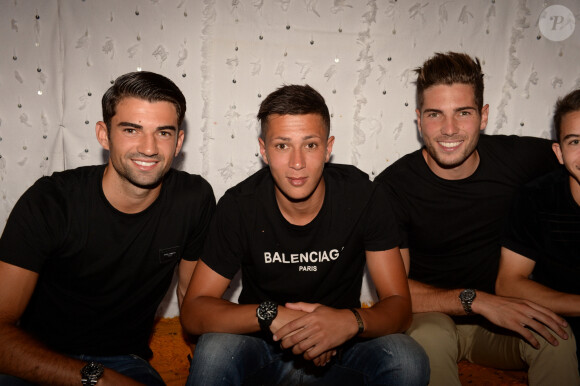 Exclusif - Enzo Zidane (fils de Zinédine Zidane), Driss Zidane (neveu de Zinédine Zidane) et Luca Zidane (fils de Zinédine Zidane) - Les célébrités lors du festival "Marrakech du Rire 2018" à Marrakech, Maroc, le 24 juin 2018. © Rachid Bellak/Bestimage