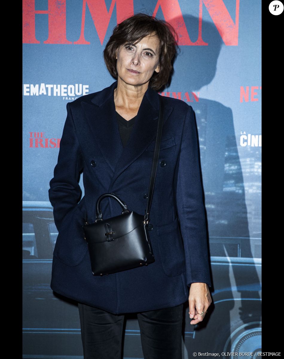 Inès de La Fressange - Avant-première du film "The Irishman" à la Cinémathèque à Paris le 17 octobre 2019. © Olivier Borde/Bestimage