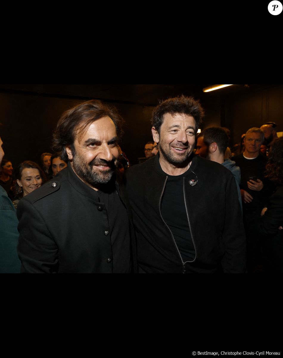 Exclusif - André Manoukian et Patrick Bruel en backstage de l'émission "Unis face au séisme" à l'Olympia diffusée en direct sur France 2 le 14 mars 2023. © Cyril Moreau / Christophe Clovis / Bestimage