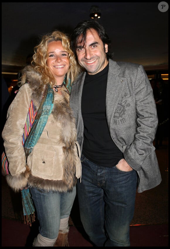 Exclusif - André Manoukian et sa femme - Concert de Liane Foly au Grand Rex à Paris