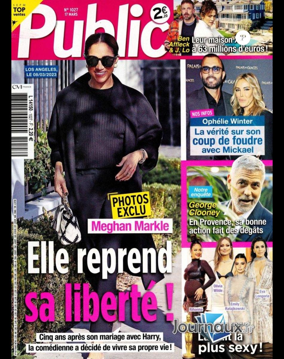 Couverture du magazine "Public", numéro du 17 mars 2023.
