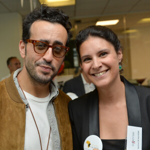 Jonathan Cohen et Apolline de Malherbe à l'opération Charity Day chez Aurel BCG partners à Paris le 11 septembre 2019. © Veeren / Bestimage