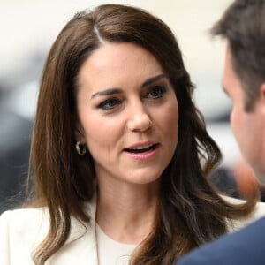 Kate Catherine Middleton, princesse de Galles, lors de la réunion inaugurale de son nouveau groupe de travail sur les affaires de la petite enfance au siège social de NatWest à Londres. Le 21 mars 2023 