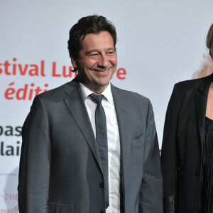 Laurent Gerra et sa compagne Christelle Bardet lors de la remise du prix Lumière 2018 au 10ème festival Lumières au palais des congrès de Lyon le 19 octobre 2018. © Giancarlo Gorassini / Bestimage 