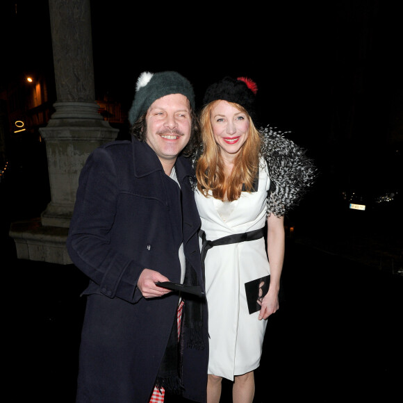 Philippe Katerine et Julie Depardieu - Défilé Etam lingerie printemps-été 2012 à l'école des Beaux-Arts le 23 janvier 2012