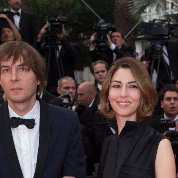 Sofia Coppola et son mari Thomas Mars - Montée des marches du film " Saint Laurent" lors du 67 ème Festival du film de Cannes – Cannes le 17 mai 2014.  Red carpet for the movie " Saint Laurent" during the 67 th Cannes Film festival - Cannes 17/05/2014 