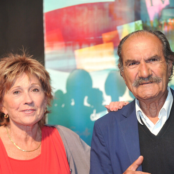 Gerard Hernandez et Marion Game lors de la ceremonie d'ouverture du 15e Festival de la Fiction Tv de La Rochelle, France le 11 septembre 2013.