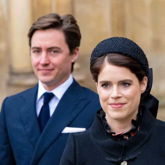 La princesse Eugenie d'York lors du service d'action de grâce en hommage au prince Philip, duc d'Edimbourg, à l'abbaye de Westminster à Londres, Royaume Uni, le 29 mars 2022. Le prince Philip, duc d'Edimbourg, est décédé le 9 avril 2021. 