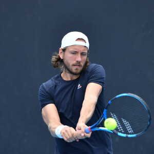 Lucas Pouille (Fra) - Les joueurs français lors du tournoi de tennis Open d'Australie 2022 à Melbourne le 15 janvier 2022 © Antoine Couvercelle / Panoramic / Bestimage