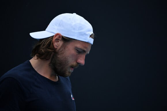 Lucas Pouille (Fra) - Les joueurs français lors du tournoi de tennis Open d'Australie à Melbourne © Antoine Couvercelle / Panoramic / Bestimage