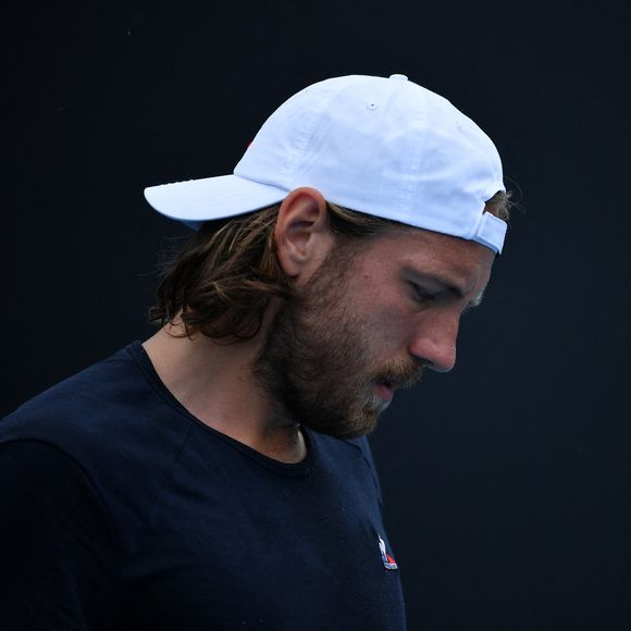 Lucas Pouille (Fra) - Les joueurs français lors du tournoi de tennis Open d'Australie à Melbourne © Antoine Couvercelle / Panoramic / Bestimage