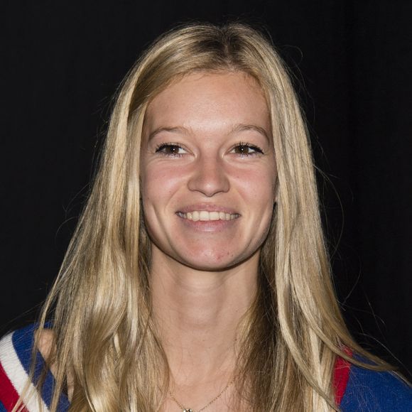 Clémence Bertrand (femme de Lucas Pouille) - 1er match de la Finale de la coupe Davis opposant la France à la Belgique remporté par Goffin (7-5, 6-3, 6-1) au Stade Pierre Mauroy à Lille , le 24 novembre 2017. © Perusseau - Ramsamy / Bestimage