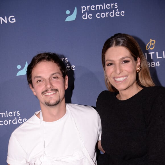 Exclusif - Juan Arbelaez et Laury Thilleman - Dîner de charité Breitling pour l'association "Premiers de cordée" à la Samaritaine à Paris le 8 octobre 2021. © Rachid Bellak / Bestimage