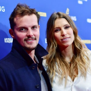 "Le fait de se changer les idées, de voir les restaurants pleins et d'avoir des clients heureux, ça me motive et m'aide à aller mieux", a-t-il assuré.
Laury Thilleman (Miss France 2011) et son fiancé Juan Arbelaez lors de la soirée de réouverture de la boutique "Breitling", située rue de la Paix. Paris, le 3 octobre 2019. © Rachid Bellak/Bestimage