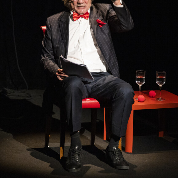 Exclusif - Patrick Chesnais - Cérémonie de remise du prix Raymond Devos au théâtre Edouard VII à Paris dans le cadre de la 28ème édition de la semaine de la Langue Française et de la Francophonie le 20 mars 2023. © Coadic Guirec - Cyril Bruneau / Bestimage 