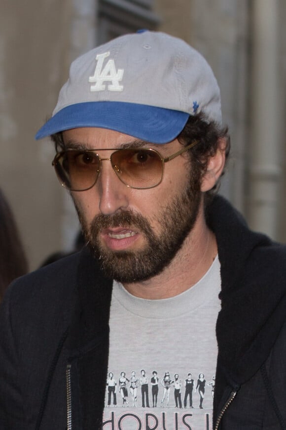 Exclusif - Thomas Bangalter du groupe Daft punk - Arrivées des people au concert privé de Pharrell Williams à la Galerie Perrotin à Paris le 26 mai 2014 