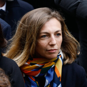 Amélie Etasse - Obsèques de Marion Game en l'église Saint Roch à Paris le 31 mars 2023. © Christophe Clovis / Bestimage 