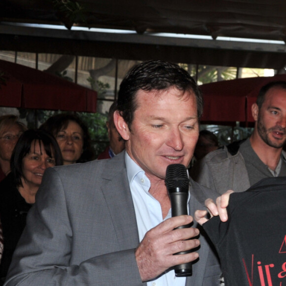 Marisa Bruni-Tedeschi au Cap Nègre le 8 avril 2012 pour la remise des prix du 4ème trophée Virginio Bruni-Tedeschi organisé par le club nautique de Cavalière sous la présidence de Marisa Bruni-Tedeschi