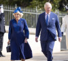 Cette journée s'annonce historique.
Le roi Charles III d'Angleterre et Camilla Parker Bowles, reine consort d'Angleterre - La famille royale du Royaume Uni va assister à la messe de Pâques à la chapelle Saint Georges au château de Windsor, le 9 avril 2023. 