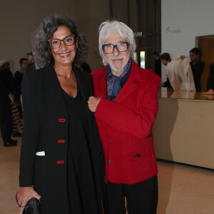Pierre Richard et sa femme Ceyla Lacerda - Vernissage de l'Exposition "Basquiat X Warhol à quatre mains" à La Fondation Louis Vuitton à Paris le 3 Avril 2023. © Bertrand Rindoff / Bestimage 