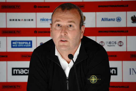 Julien Fournier (directeur sportif de l OGC Nice) lors de la présentation du nouveau joueur de l'OGC Nice, France, le 21 janvier 2022. © Norbert Scanella/Panoramic/Bestimage